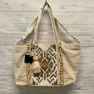 America & Beyond Beaded Weekender Bag